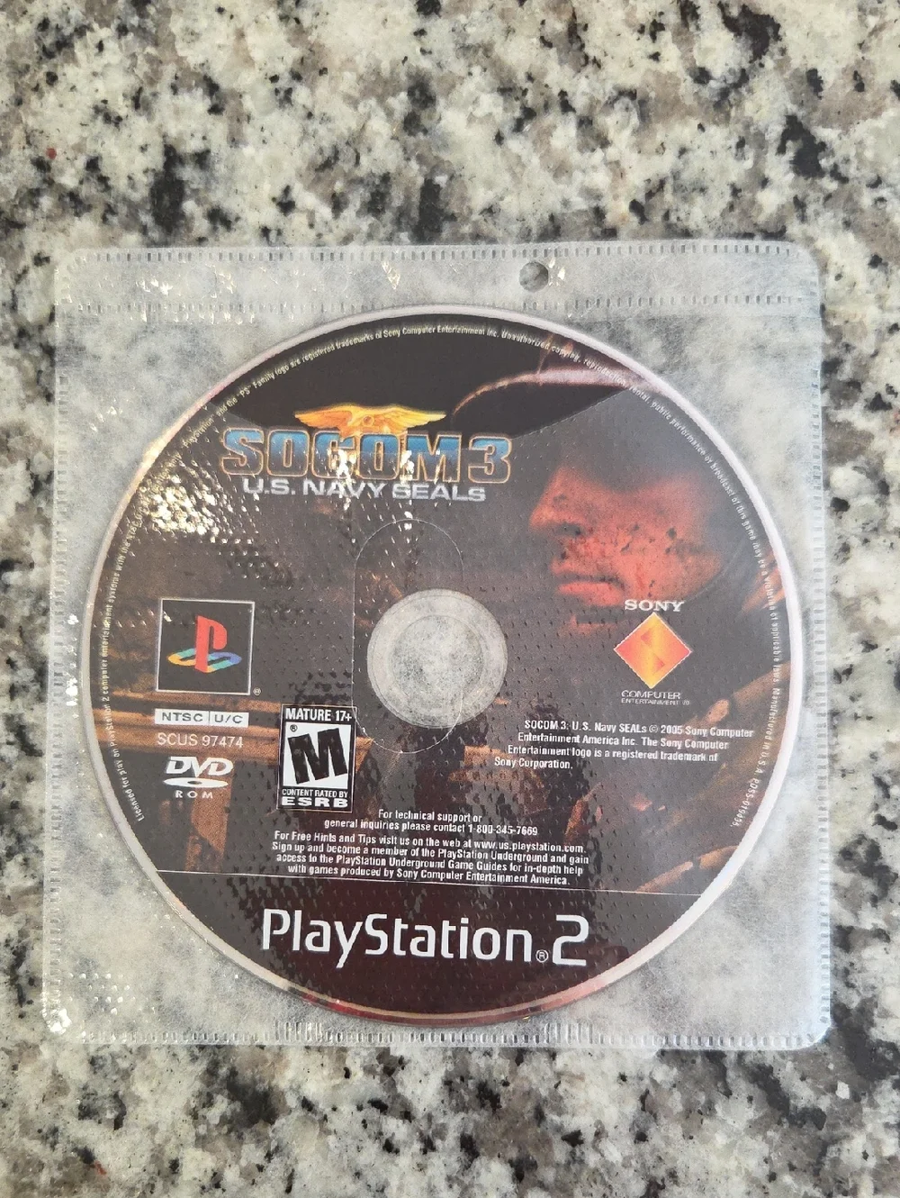 SOCOM 3 (PS2) Playstation 2 Game Disc - NO CASE